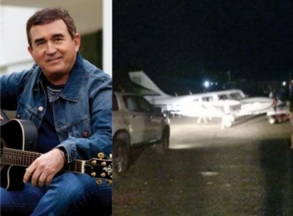 Susto: Avião de Amado Batista faz pouso de emergência em Jequié