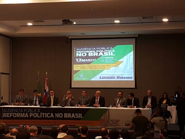 Sob direção do dep Luciano Ribeiro, audiência discute reforma política na AL-BA