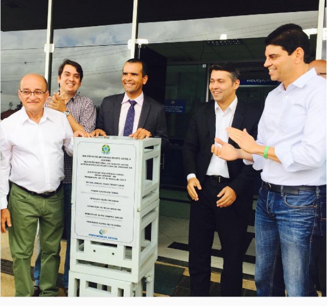 Pedro Tavares comemora inauguração da agência do INSS em Baixa Grande