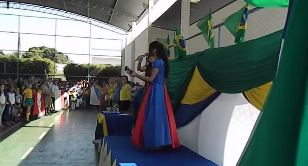 As comemorações da Independência em Mortugaba , começaram na sexta feira com um desfile de uma escola particular