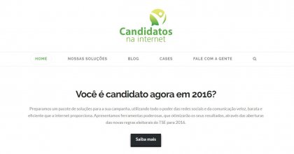 Empresa cria soluções para auxiliar candidatos com o uso da internet nessas eleições 2016