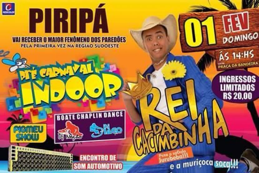 Quer curtir DE GRAÇA o Show do Rei da Cacimbinha em Piripá? Participe da promoção