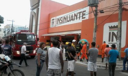 Conquista: Princípio de incêndio na Insinuante da Praça Barão do Rio Branco assusta população