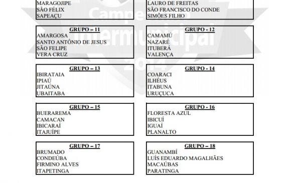 Primeiro jogo da Seleção seria em Condeúba contra Itapentinga, nome ainda consta na tabela